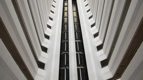 Glass  elevator. HD Stock Footage 42221999