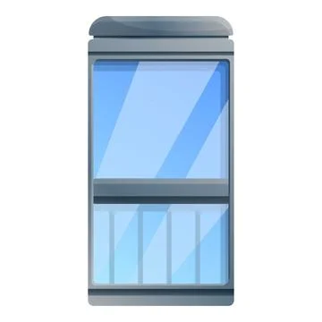 Glass elevator icon, cartoon style イラスト素材