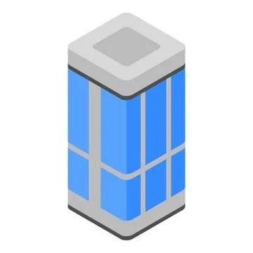 Glass elevator icon, isometric style Stock Illustration