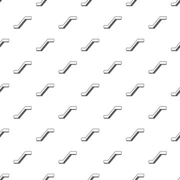 Glass escalator pattern seamless vector Illustrazione stock