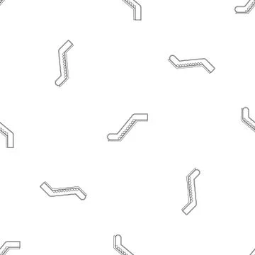 Glass escalator pattern seamless vector Stockillustratie