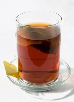 Glass of express tea Stock Photos