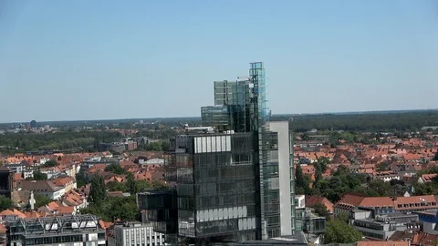 Glass facade administration building Stock Footage 112933038