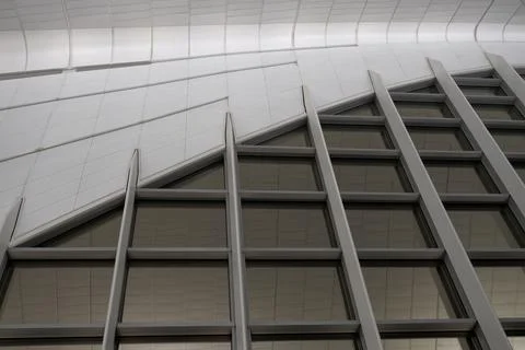 Glass facade geometry Stock Photos