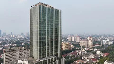 Glass Facade of Modern Skyscraper in Metropolitan City 스톡 동영상 340633809