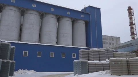 Glass Factory Yard Stock Footage 74621160