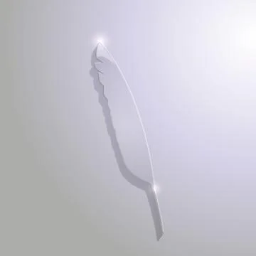 Glass feather Stock Illustration