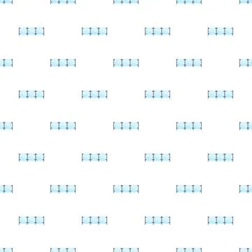 Glass fence pattern creating modern seamless background イラスト素材