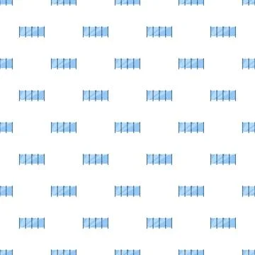 Glass fence pattern creating a transparent enclosure architecture 스톡 일러스트