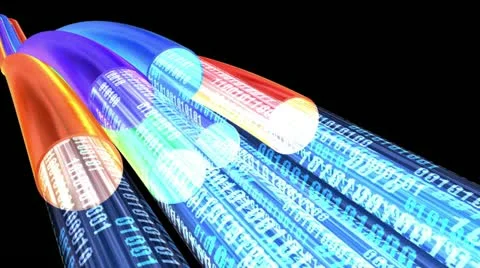 Glass Fiber animation Stock Footage
