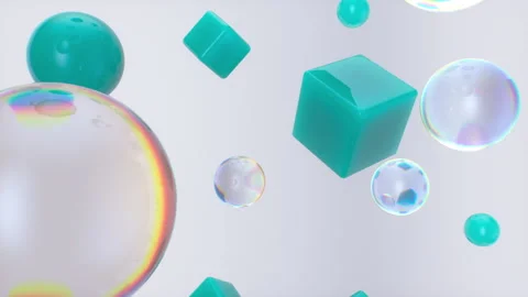 Glass Figures Slow Animation Stock-Footage 265693968