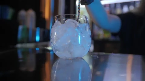 Glass filled with ice. Stock-Footage 231856213