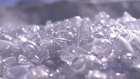 Glass flasks in a disposal pile Stock Footage 271353526