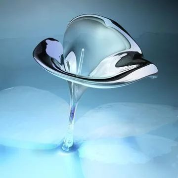 Glass flower Stock Illustration