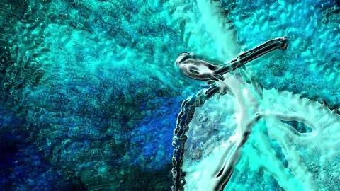 Glass fluid Stockbeeldmateriaal 69201190