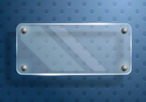 Glass frame Illustrazione stock