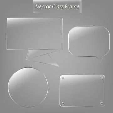 Glass frame set Stock Illustration