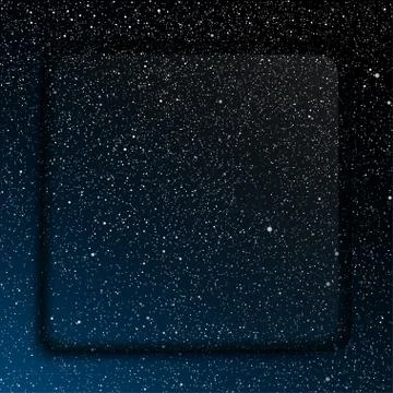 Glass frame. Starry Sky. Eps 10. Stock Illustration