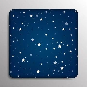 Glass frame. Starry Sky. Eps 10. Stock Illustration