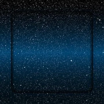 Glass frame. Starry Sky. Eps 10. Stock Illustration