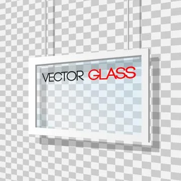 Glass frame vector illustration Stock Illustration