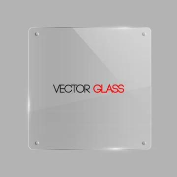 Glass Frame Vector Illustration Stock Illustration
