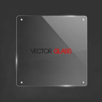 Glass Frame Vector Illustration Stock Illustration