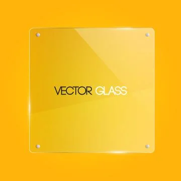 Glass Frame Vector Illustration Stock Illustration