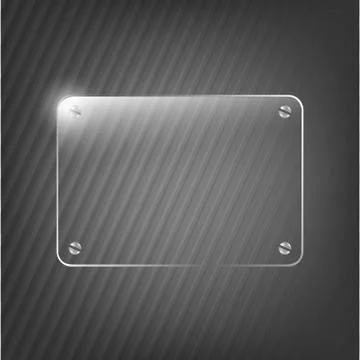 Glass framework on black background Illustrazione stock