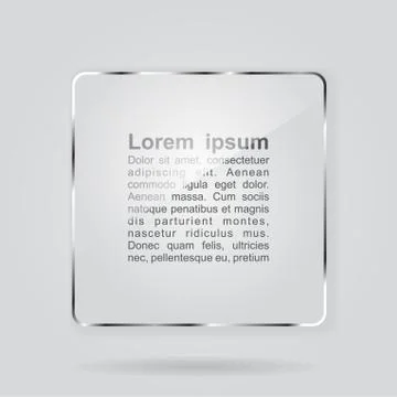 Glass framework on gray background. Vector Stock Illustration
