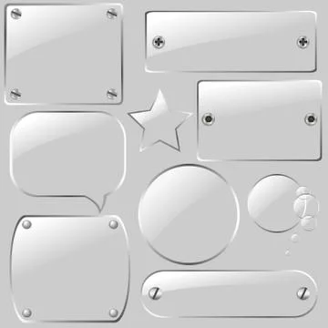 Glass framework set Stock Illustration