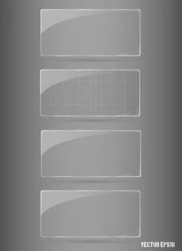 Glass framework set. vector illustration. Stock Illustration