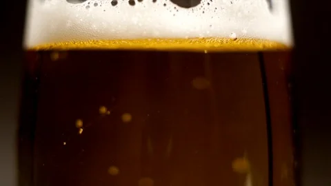 Glass full of beer Stock Footage 100897878