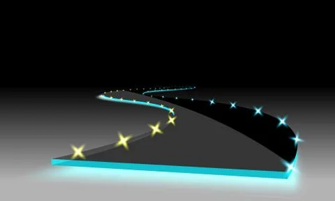 Glass future road Stock-Illustration