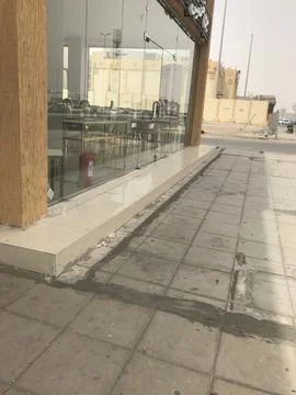 The glass gate of the shop Stock Photos