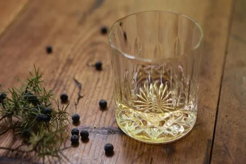 A glass of gin Stock Photos