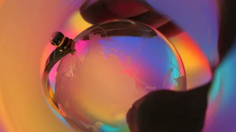 Glass globe Stock Footage 32243125
