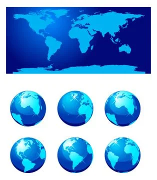 Glass globe Illustrazione stock