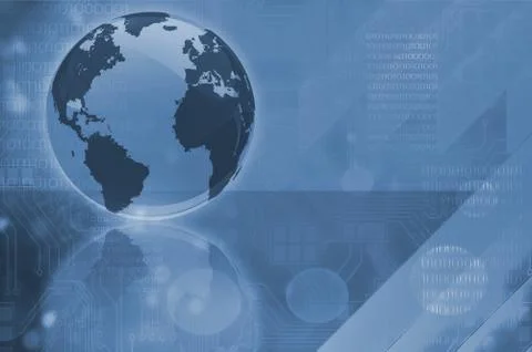 Glass Globe Worldmap Stock Illustration