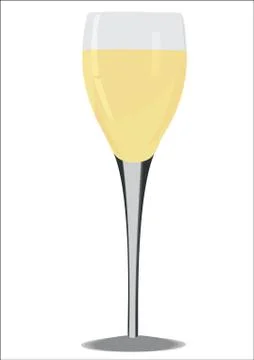 Glass goblet. Stock Illustration
