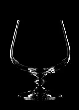 Glass goblet, isolated. Stock Photos