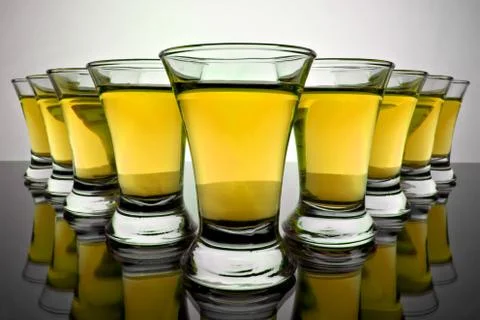 Glass goblet Stock Photos