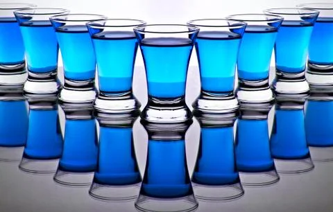 Glass goblet Stock Photos