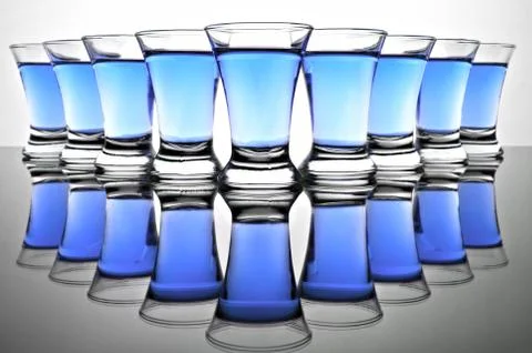 Glass goblet Stock Photos