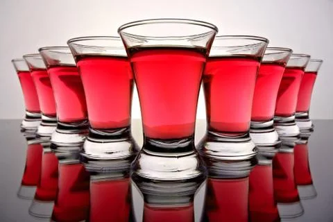 Glass goblet Stock Photos