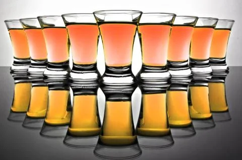 Glass goblet Stock Photos