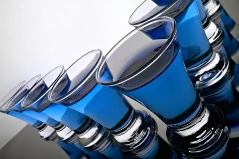 Glass goblet Stock Photos