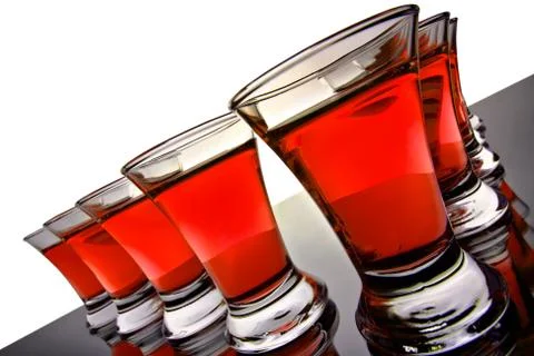 Glass goblet Stock Photos