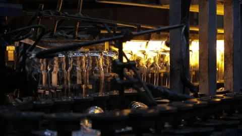 Glass goblets on fire Stock Footage 171601209