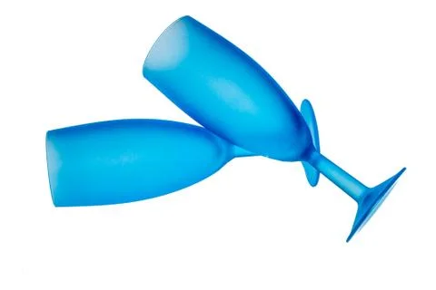 Glass goblets Stock Photos